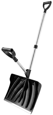 Produktbild von Outsunny Schneeschieber 45 cm breit Kusnstoff Schneeschaufel mit Alustiel