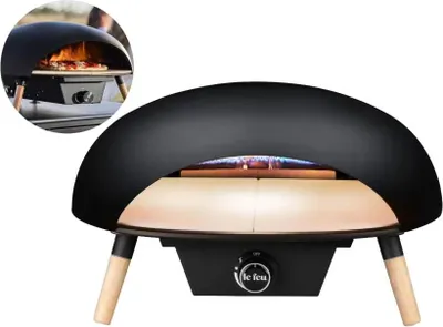Produktbild von Le Feu Le Feu Turtle 3.0 Outdoor Pizzaofen - Gasbefeuert - Ø 61 cm x H 39 cm - Schwarz