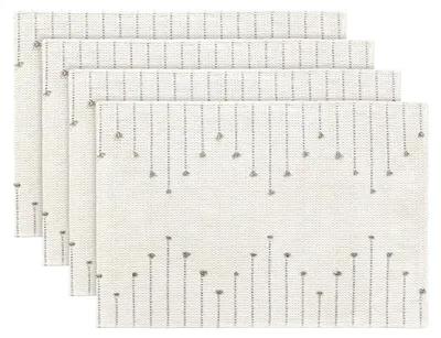 Placemats Set mit 4, 30x45 cm, lichtgrau, Polyester