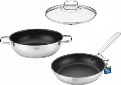 Produktbild von RÖSLE Elegance Set Bratpfanne 28 cm und Servierpfanne 28 cm mit 1 Deckel ProCera