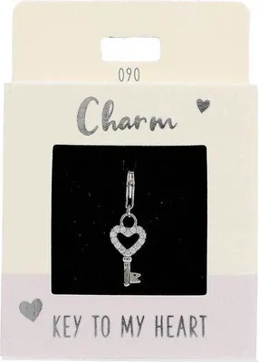Produktbild von DEPESCHE Charm Express yourself Herzschlüssel silber