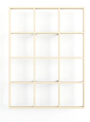 Immagine prodotto di Mensola a parete minimalista RIVO, realizzata in metallo di alta qualità | Noce | Metallbude