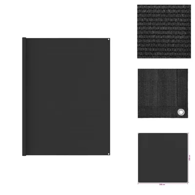Produktbild von vidaXL Zeltteppich 250x250 cm Anthrazit HDPE - Zeltzubehör