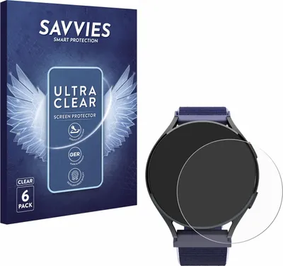 Produktbild von 6x Für Patronus Notfalluhr (41.5 mm) Schutzfolie Savvies Displayschutz Display Schutz Folie Klar Transparent