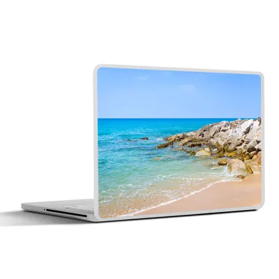 Produktbild von MuchoWow® Laptop Aufkleber Sticker Cover Strand - Meer - Tropisch - Sommer 30x22 cm - Laptop-Sticker