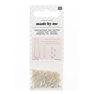Produktbild von Set aus dicken Verschlüssen und Ketten - Silber