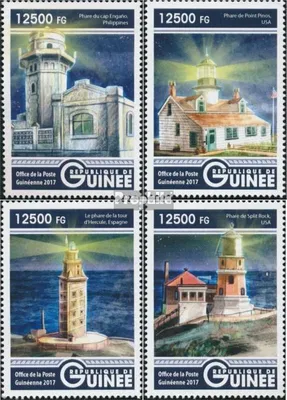 Produktbild von Briefmarken Guinea 2017 Mi 12321-12324 (kompl. Ausgabe) postfrisch Leuchttürme