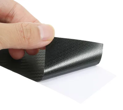 Image de Autocollant de décoration automobile pour encadrements de vitres et de portes – Noir mat / Noir brillant / Noir « fibre de carbone » 3D (en option)