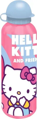 Image de Gourde Hello Kitty en aluminium 500 ml pour enfants motif 1