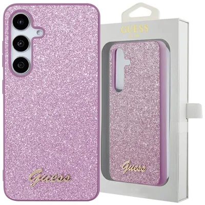 Produktbild von Guess GGUHCS24MHGGSHU S24+ S926 lila hardcase Glitter Script Schutzhülle