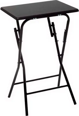 Obrázek produktu pro Skládací stůl, 48 x 38 cm, kovová konstrukce, černá barva