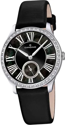 Produktbild von Candino Elegance Quarzwerk Damen Uhr C4596/3 Armbanduhr Analog schwarz D2UC4596/3