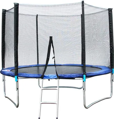 Produktbild von Trampolin XXL Ø 3m 10ft Gartentrampolin mit Leiter und Abdeckplane