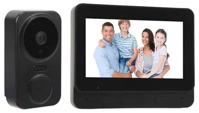 Immagine prodotto di Videocitofono wireless con Wi-Fi - Telecamera HD 1080P - Visione notturna