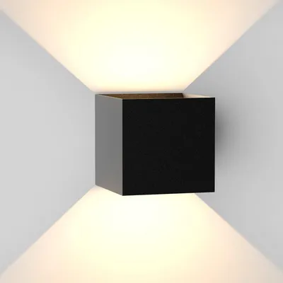 Image de ZMH Applique Led Intérieur & Extérieur Noir Applique 01 Moderne Up Down Blanc Chaud IP65 Etanche Applique Extérieure 5W Faisceau lumineux réglable pour couloir jardin