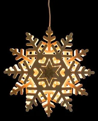 Produktbild von Fensterbild Schneekristall (2) - 29 cm