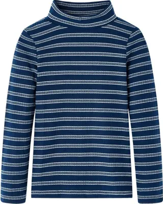 Produktbild von Kinder-Langarmshirt Marineblau 128