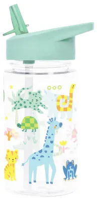 Imagen del producto de Botella para beber con motivos de animales - Verde menta | de A Little Lovely Company