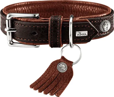 Immagine prodotto di Collare Hunter Cody in pelle, misura:45 cm, colore:d-marrone/cognac