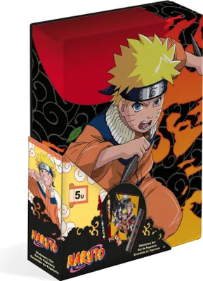 Immagine prodotto di Set di cancelleria Naruto in scatola da 5 pezzi