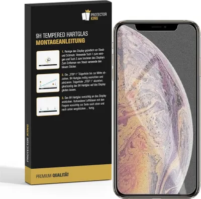 Produktbild von 3x 9H Hartglas für iPhone XS Max Panzerfolie Displayschutz Schutzglas MATT Panzerglas Schutzfolie Anti Reflex Entspiegelt
