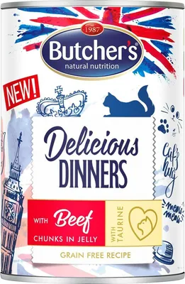 Obrázek produktu pro Butcher's Cat Delicious hovězí v želé konz. 400g