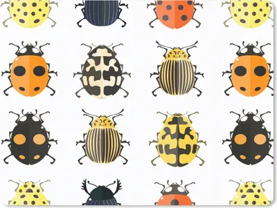 Produktbild von MuchoWow® Mauspad Mousepad Käfer - Insekten - Gestaltung 23x19 cm - Mousepads - Maus Mat - Pad - Mausunterlage - Schreibtischunterlage - Mauspad