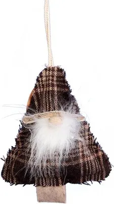 Produktbild von Weihnachtsschmuck, Stoffanhänger, 12 cm, braun