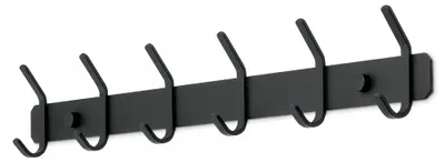 Produktbild von MAVö BAKO.6 Schwarzer Bad Hakenleiste Wandmontage 6 Haken