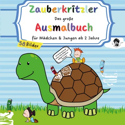 Produktbild von ZAUBERKRITZLER - Das große Ausmalbuch für Mädchen & Jungen ab 2 Jahre