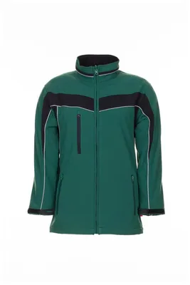 Produktbild von Planam Softshelljacke Plaline Gr. XL grün/schwarz