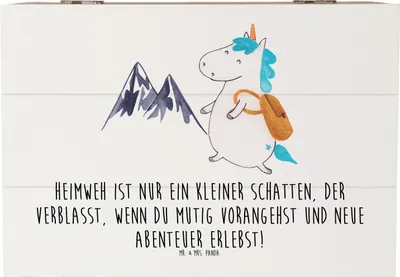 Produktbild von Mr. & Mrs. Panda Box Heimweh überwinden Abenteuer erleben 22 x 15 cm - Weiß - Geschenk, Zuversicht, Mutmacher, inspirierend, Schatzkiste, geschenkkiste, Trost, Schatulle