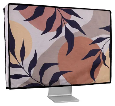 Produktbild von kwmobile Leinen Hülle kompatibel mit 20-22" Monitor - Schutzhülle Staubschutz Abdeckhaube für PC Bildschirm - Computer Screen Cover Staubhaube Haube -
