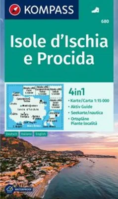 Obrázek produktu pro KOMPASS Wanderkarte 680 Ostrovy Ischia a Procida 1:15 000