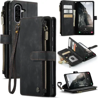 Produktbild von Samsung Galaxy A56 Hülle - CaseMe C30 Klapphülle mit Brieftasche - Schwarz