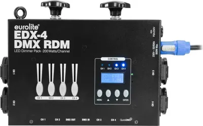 Produktbild von EUROLITE EDX-4 DMX RDM LED-Dimmerpack