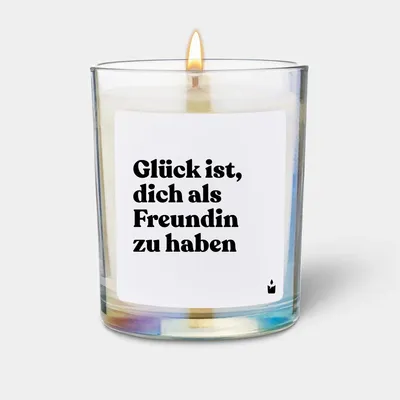 Produktbild von ChattyCandles Duftkerze Flowery Glück ist, dich als Freundin zu haben