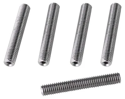 5 Stück M6x40mm Düsenhals für 3D-Drucker Extruder, Edelstahl