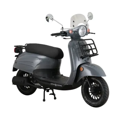 Produktbild von Motorroller Adria 50 ccm 45 km/h EURO 5 grau inkl. Windschild