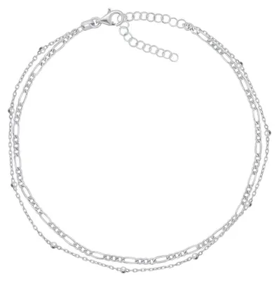 Immagine prodotto di ANK101W Elegante collana doppia in argento