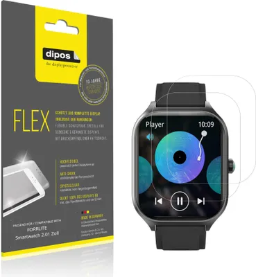 Obrázek produktu pro 2x dipos Flex FORRLITE Smartwatch 2.01 Zoll
