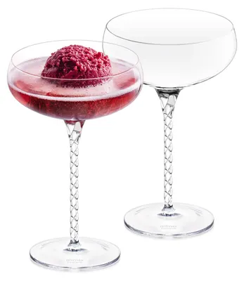 Champagnegläser 2er-Set, 300 ml, Tulpenglas, Glas, klar