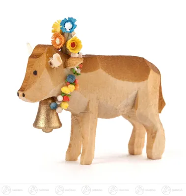 Produktbild von Miniatur Almabtrieb-Schmuckkuh  Höhe ca 4,5 cm NEU