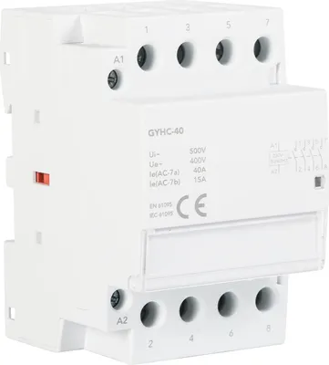Produktbild von GYHC Modularer Din-Schienen Schütz 4-polig 40A 4NO AC230V 50Hz – Automatischer Haushalts-Lastschalter