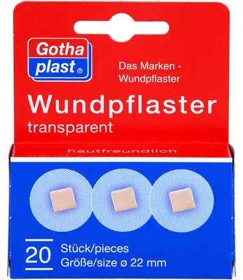 Immagine prodotto di Cerotti per ferite Gothaplast 2,2 cm trasparenti 20 pz
