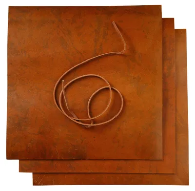 Image de Ensemble de 3 feuilles de cuir pour artisanat, 30 x 30 cm
