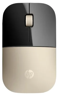 Zdjęcie produktu dla HP Mysz bezprzewodowa Z3700, złota, Oburęczny, Optyczny, RF Wireless, 1200 DPI, Złoto