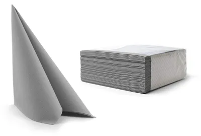 Productafbeelding van Alvotex Airlaid Servetten, 40x40 cm, 50 stuks per verpakking - GRIJS (397)