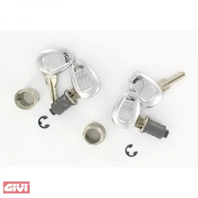 Image de Jeu de serrures GiVi à blocage identique 2 fois pour TRK33 / 46 / 52 / B36N