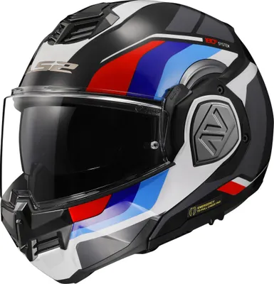 Zdjęcie produktu dla Kask sportowy LS2 FF906 Advant, czarny/czerwony/niebieski, XS (53/54)
